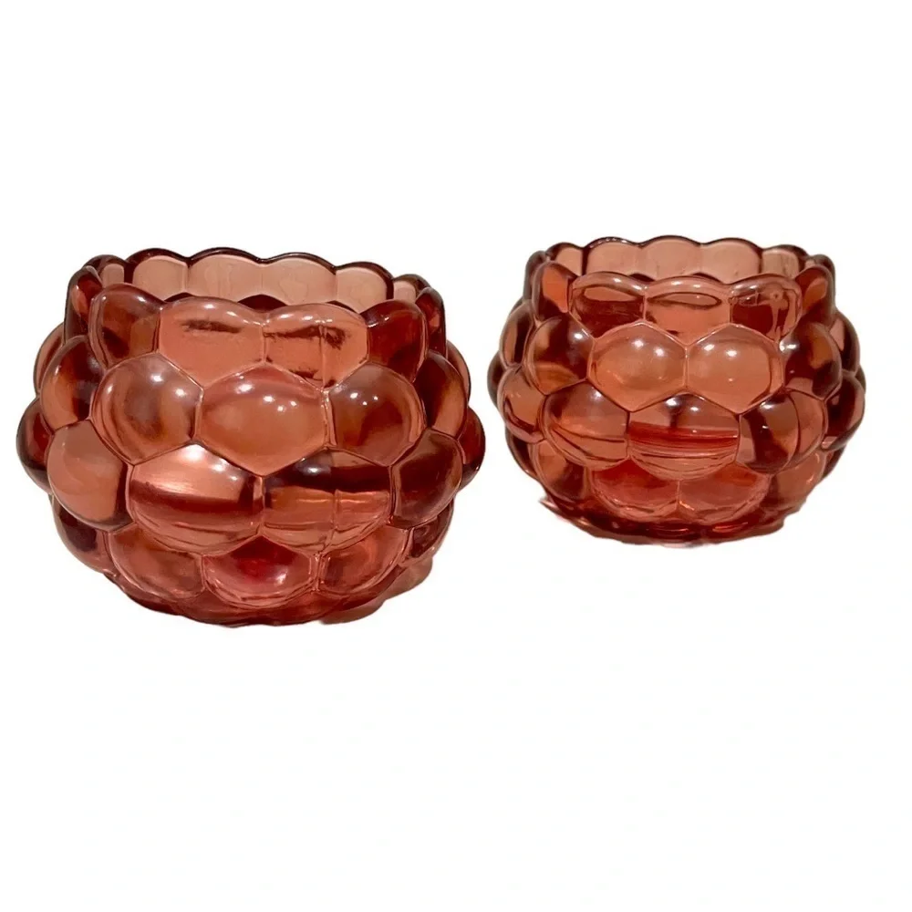 2 heavy Rose tea light‎ candle 🕯️ holders